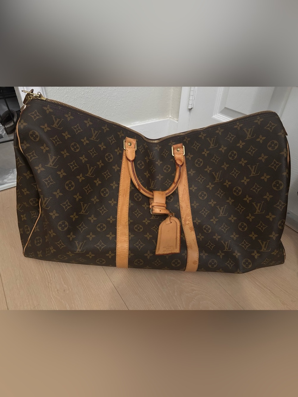 Louis Vuitton Monogram Keepall 55 Travel Bag